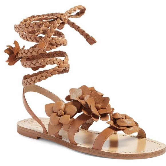 Tory Burch Shoes - Tory Burch tan gladiator blossom sandals